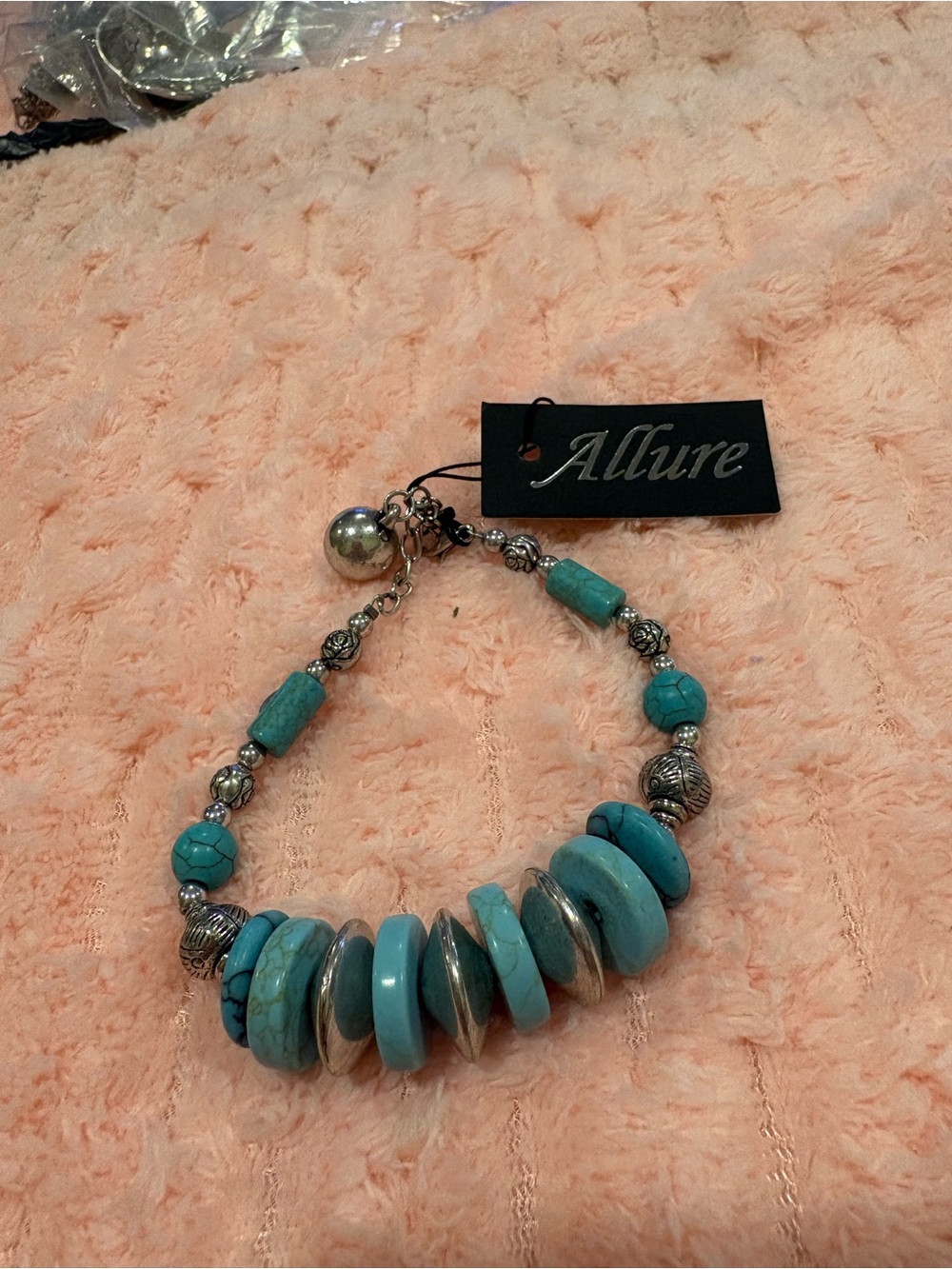Allure Turquoise Bead Statement Bracelet